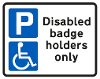 Disabled parking bay icon