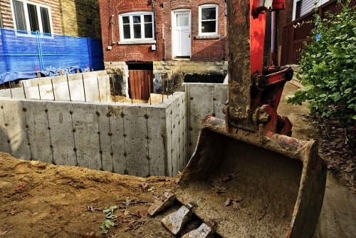 Building a house extension