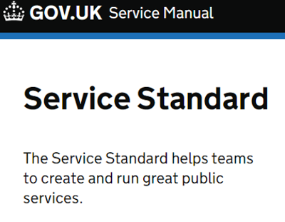 An image relating to Investigating the Service Standard