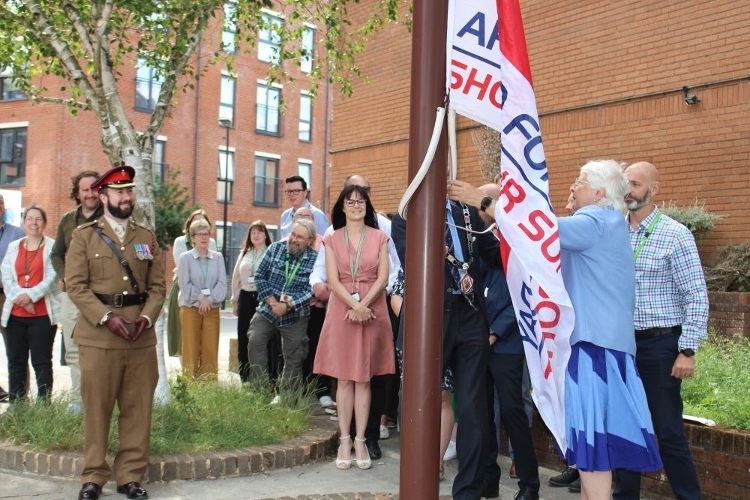 Armed Forces Flag Raising RESIZED